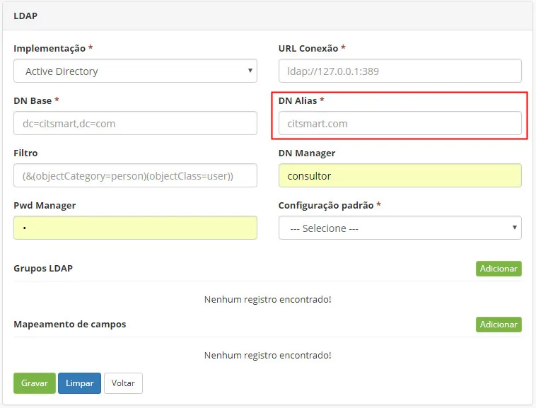 Figura 7 - Definir o DN Figura 7 - Definir o DN