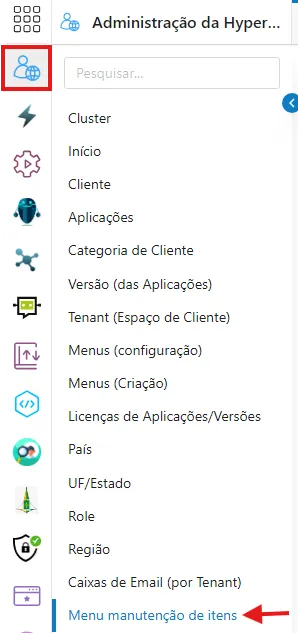 Manutenção de Itens