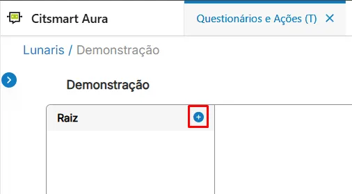 Criando novo item