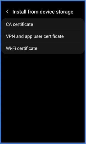 Settings App Interface