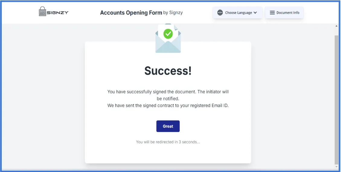 Success Page
