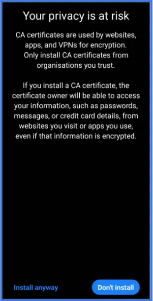 Settings App Interface