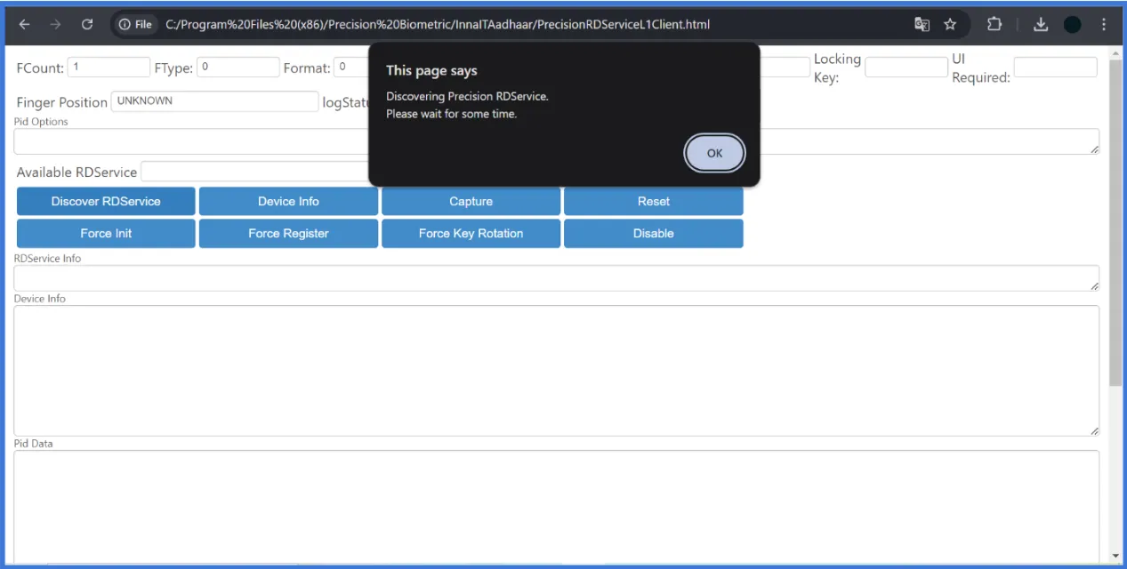 RD Service Interface