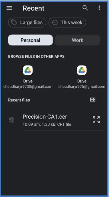 File Manager Interface