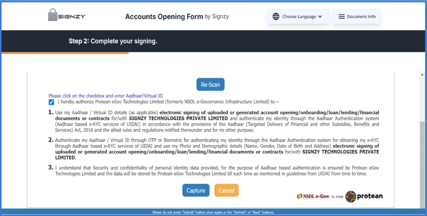 NSDL Interface