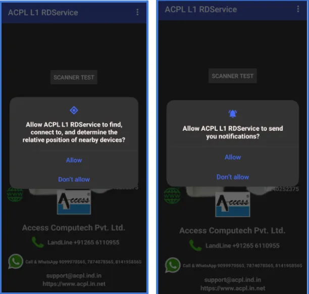Permission Screen