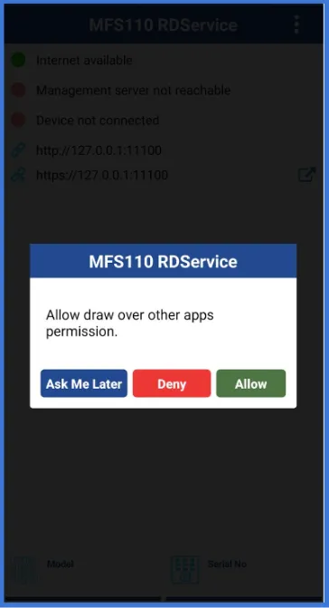 Mantra RD Service App