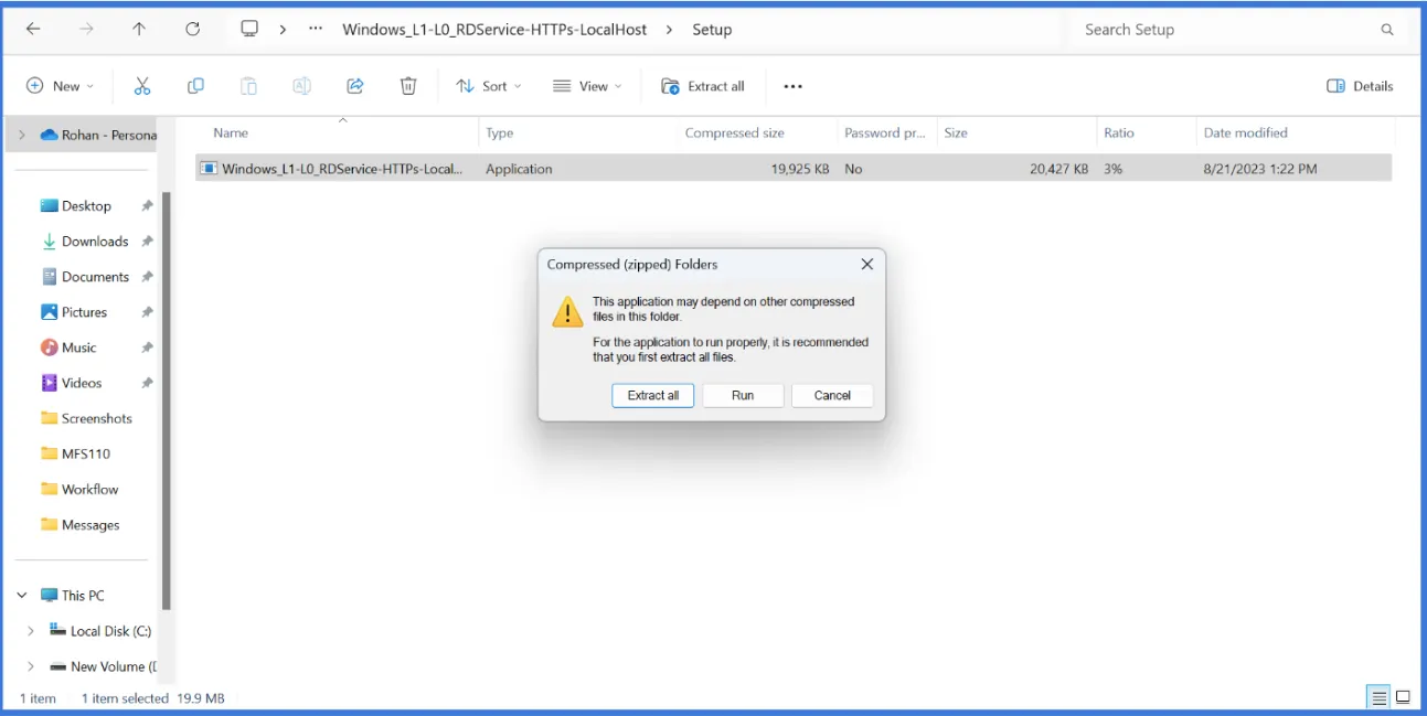 Windows Folder Interface Windows Folder Interface