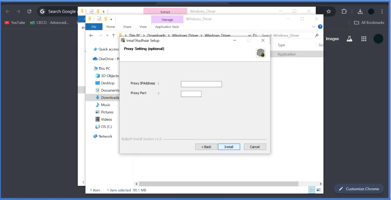 Installation Interface
