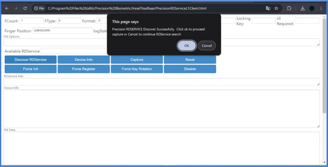 RD Service Interface