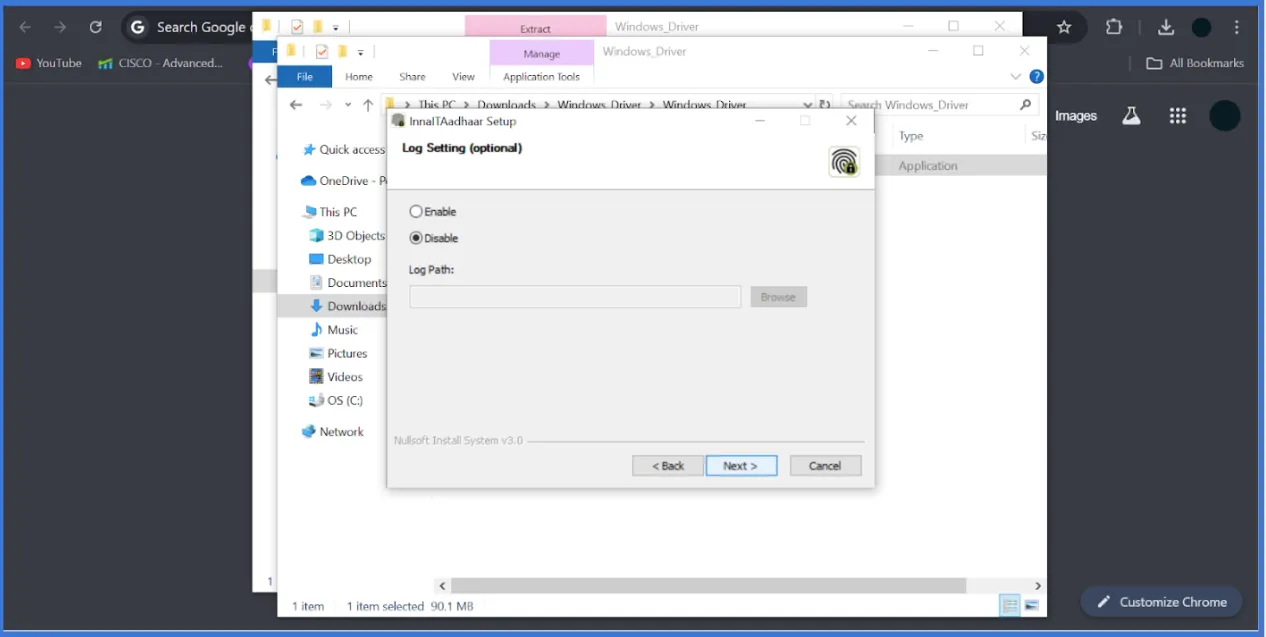 Installation Interface
