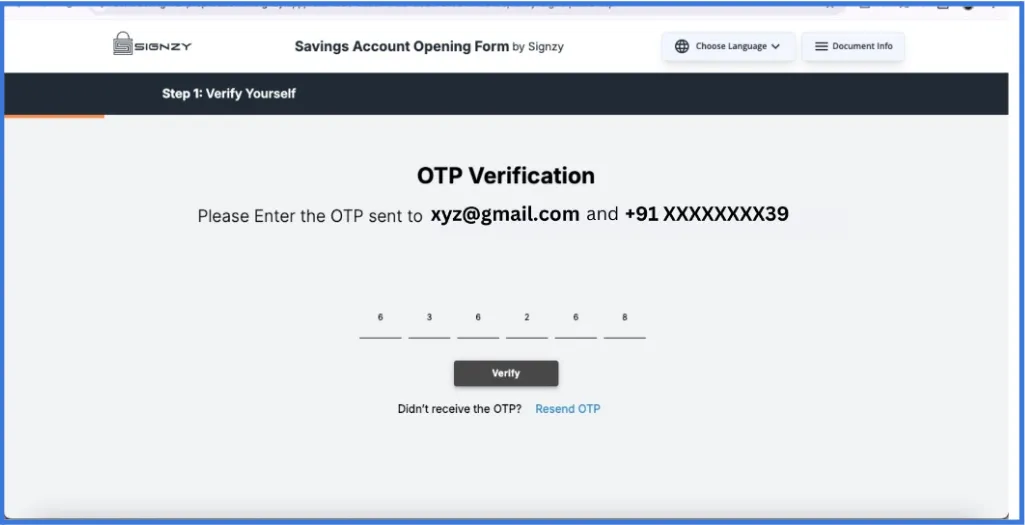 OTP Verification Page