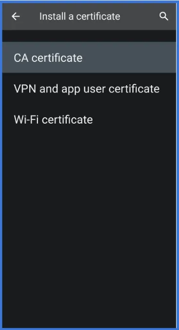 Mobile Settings App