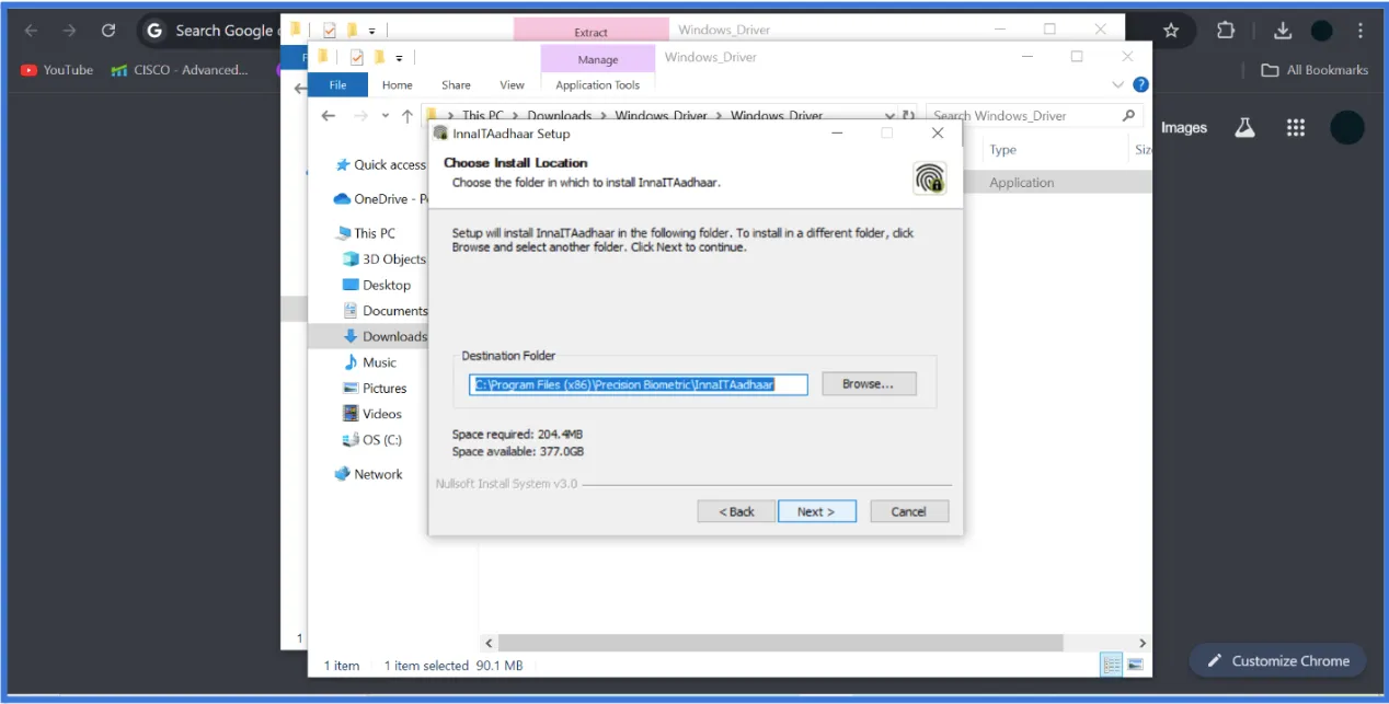 Installation Interface