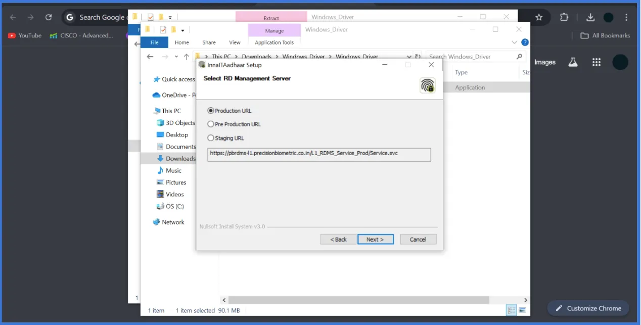 Installation Interface