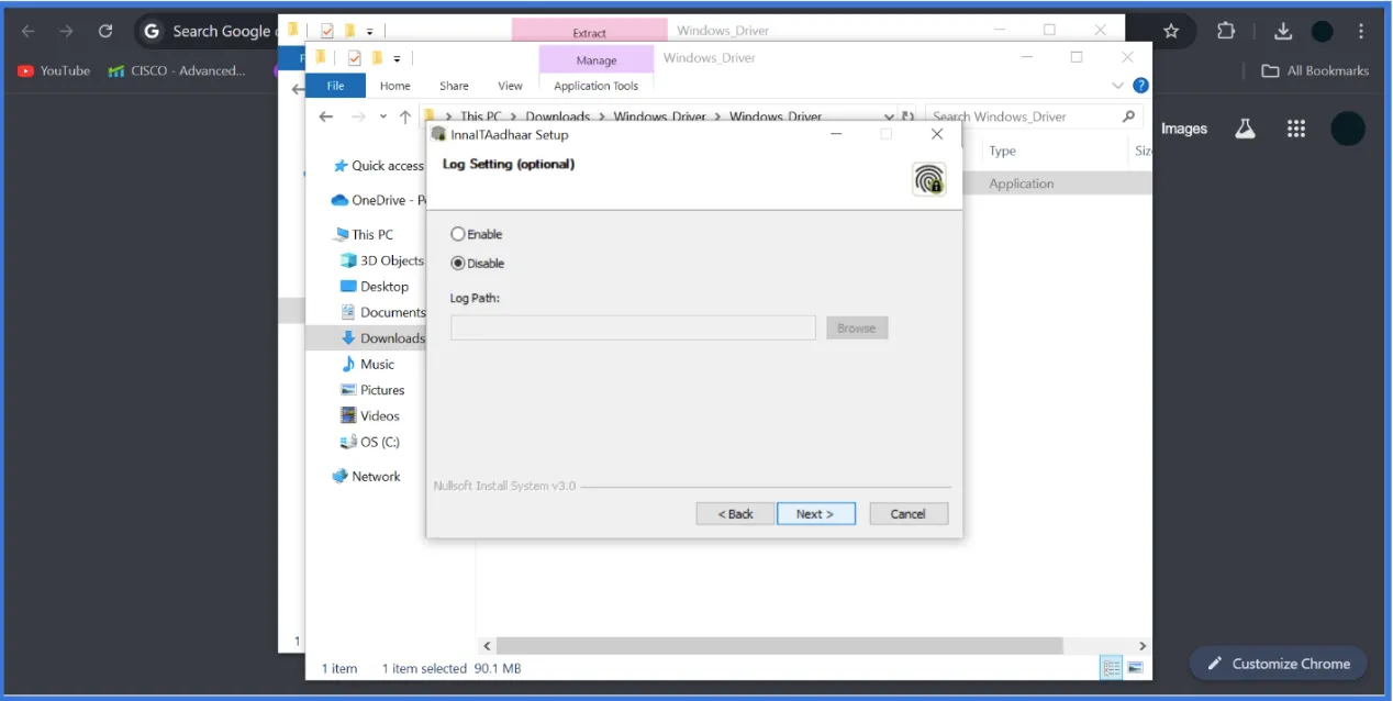 Installation Interface