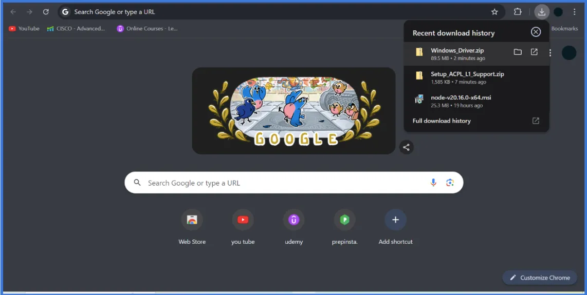 Chrome Interface