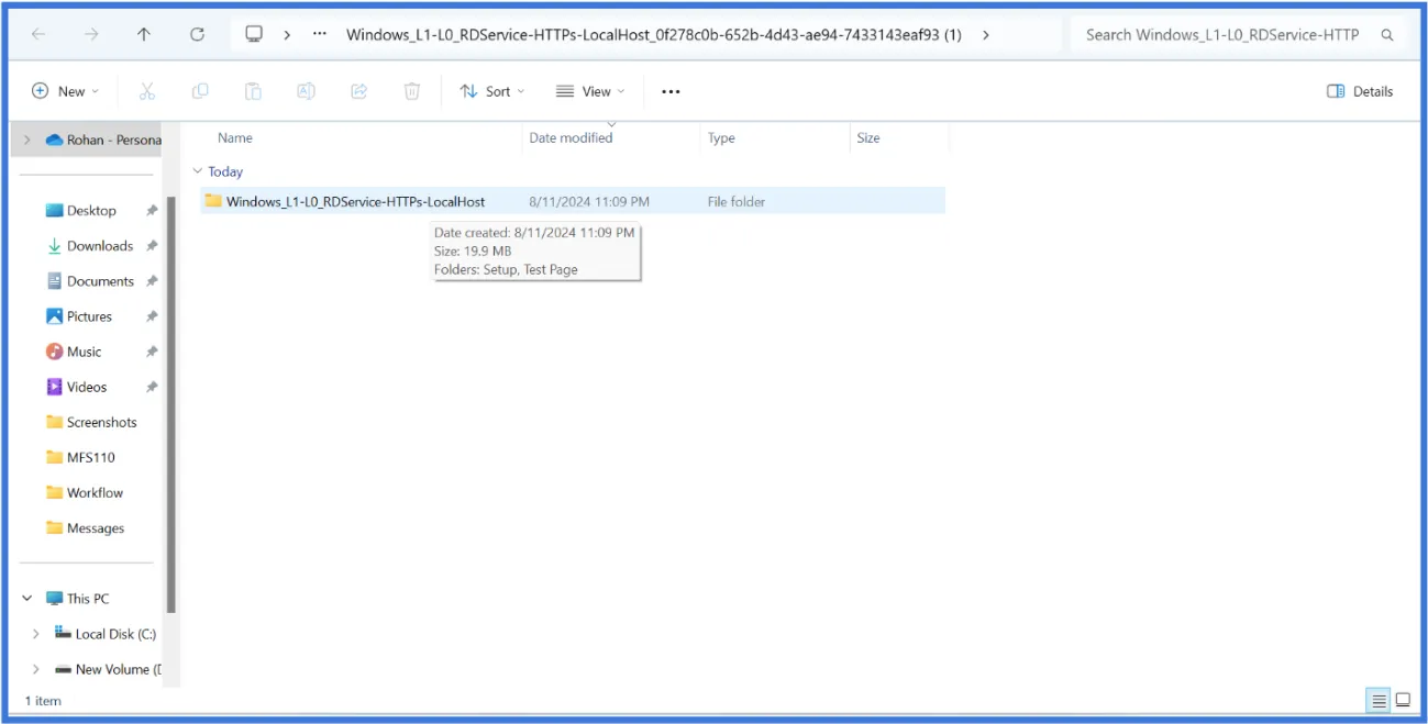 Windows Folder Interface Windows Folder Interface