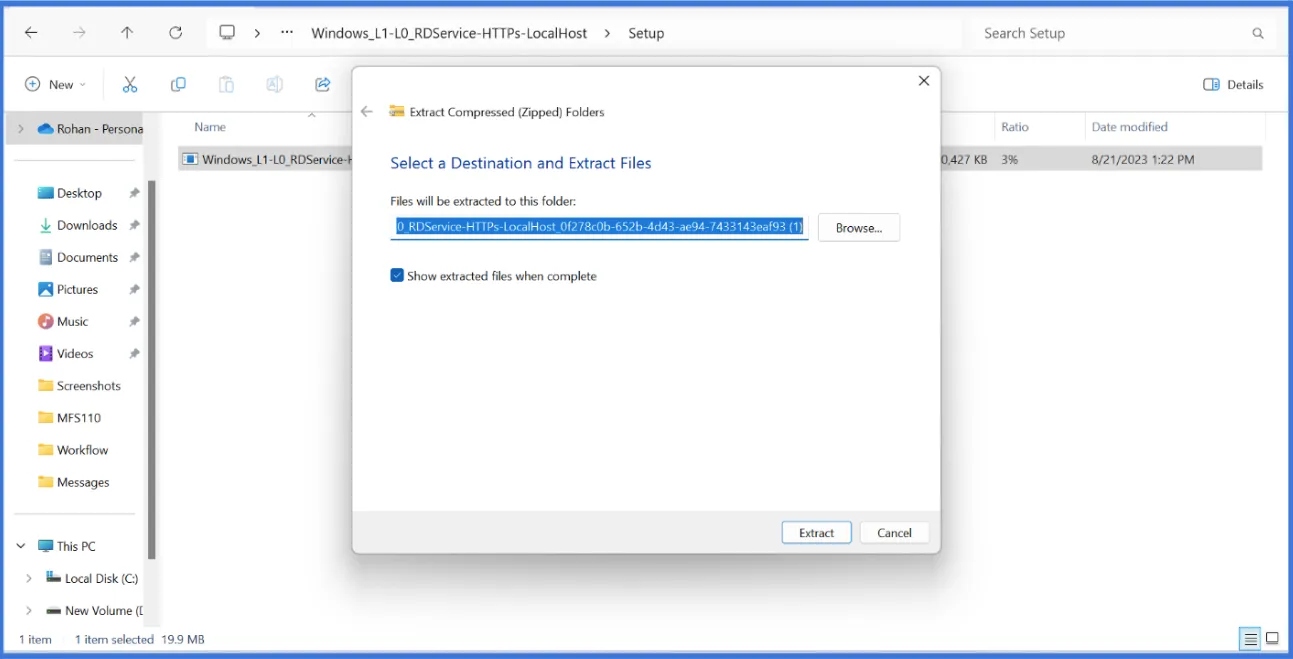 Windows Folder Interface Windows Folder Interface