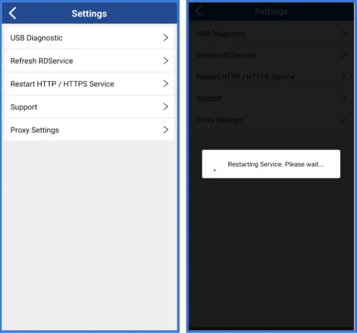 Mantra RD Service App