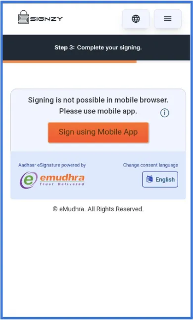 eMudhra Interface eMudhra Interface