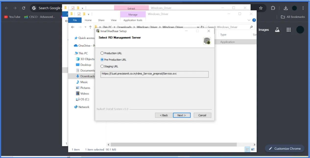 Installation Interface