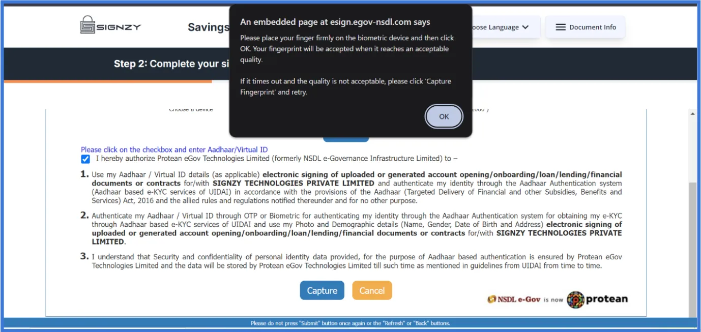 NSDL Interface