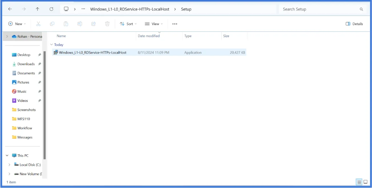 Windows Folder Interface Windows Folder Interface