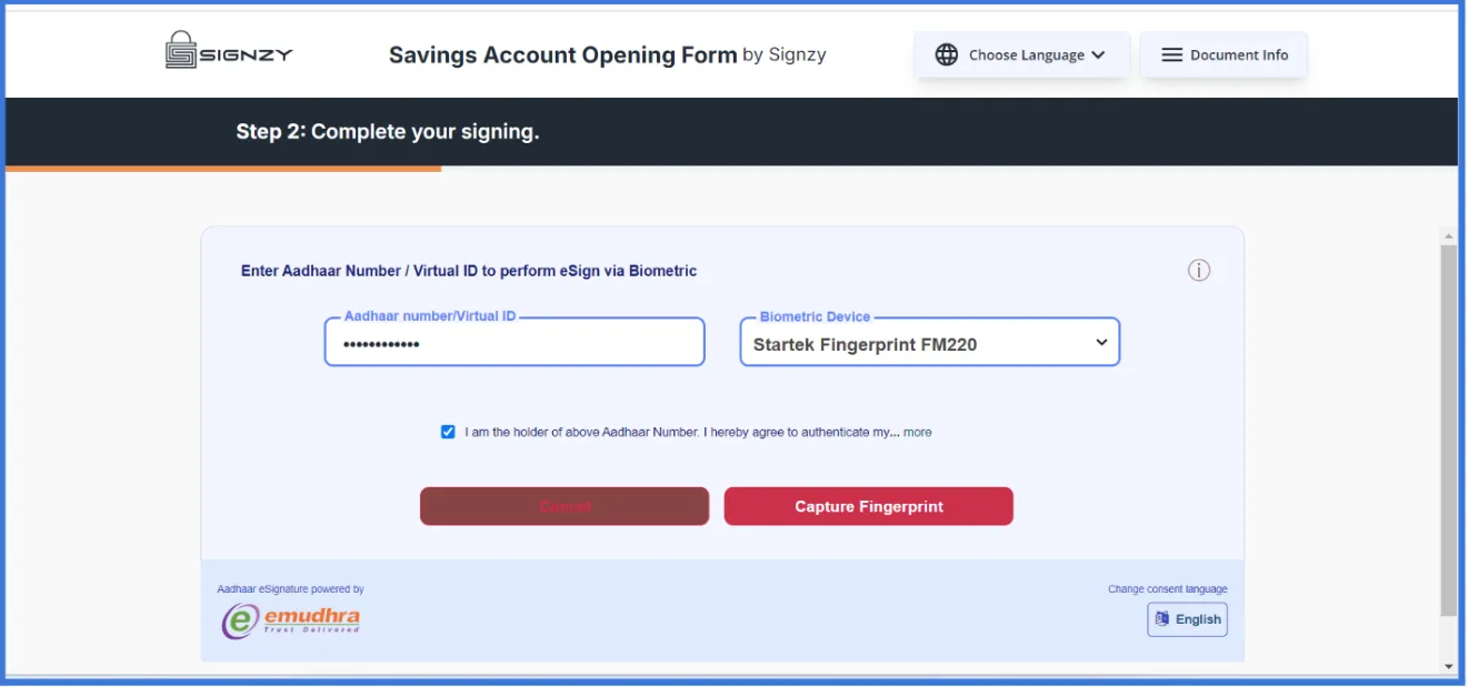 eMudhra Interface
