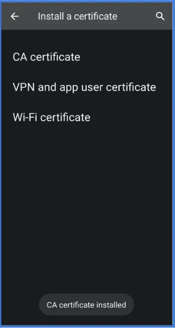 Settings App Interface