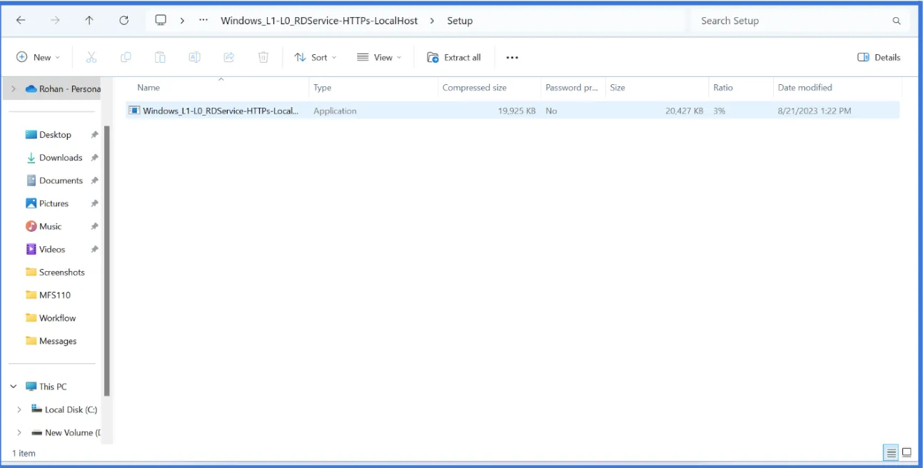 Windows Folder Interface Windows Folder Interface