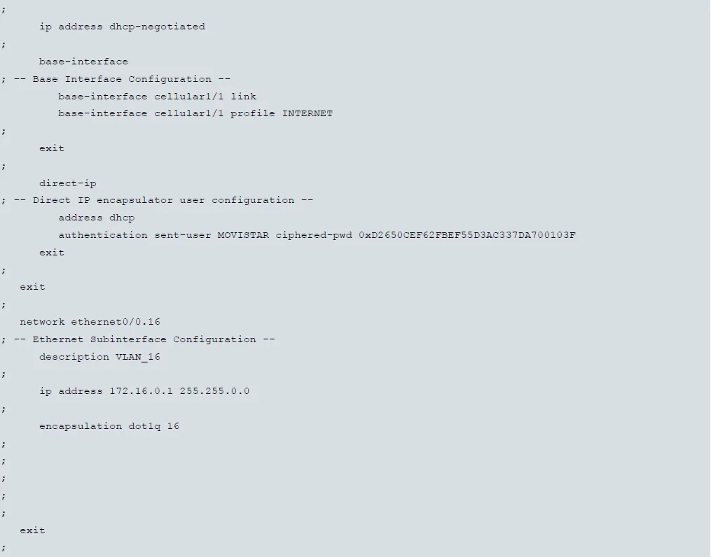 Beispiel für die Multiprofil-Konfiguration