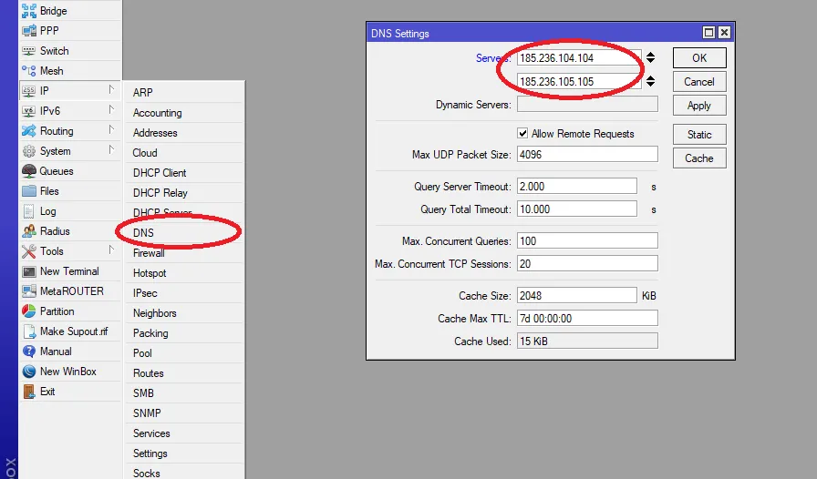 Configurazione del filtro DNS cloud di flashstart