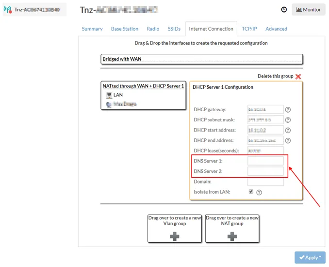 Configurazione DNS di FlashStart