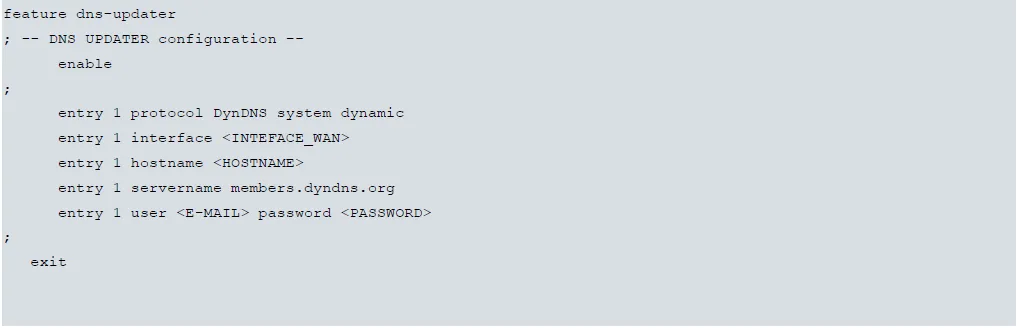 Konfiguration des dynamischen DNS über dydns.org