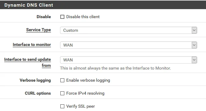 Configuración del Cliente de DNS Dinámico