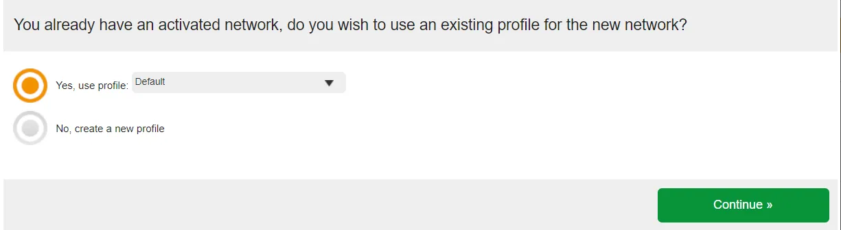 Sélectionnez votre profil