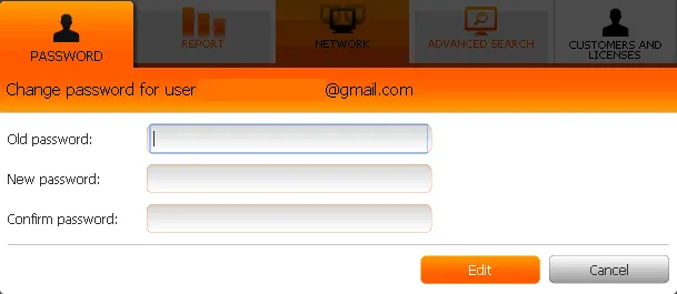 cambia password