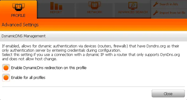 configure Dynamic DNS service