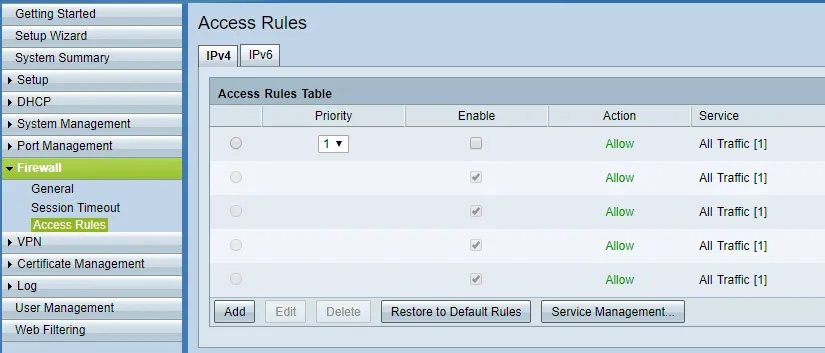 Cambiar reglas de DNS y denegar cambios de usuario