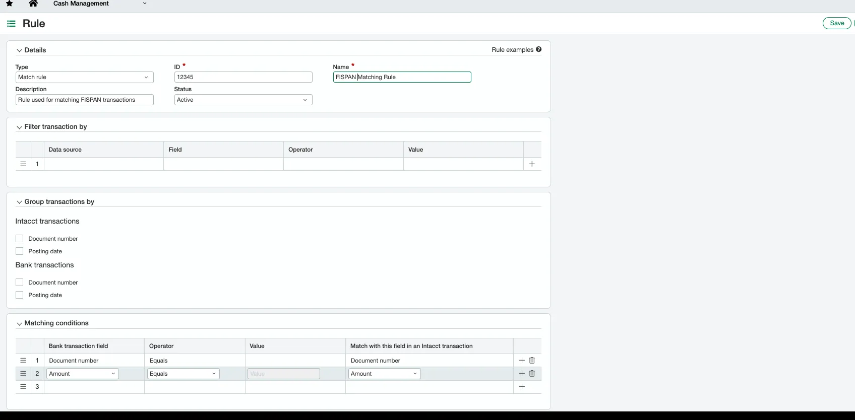 Add Rule Details Add Rule Details