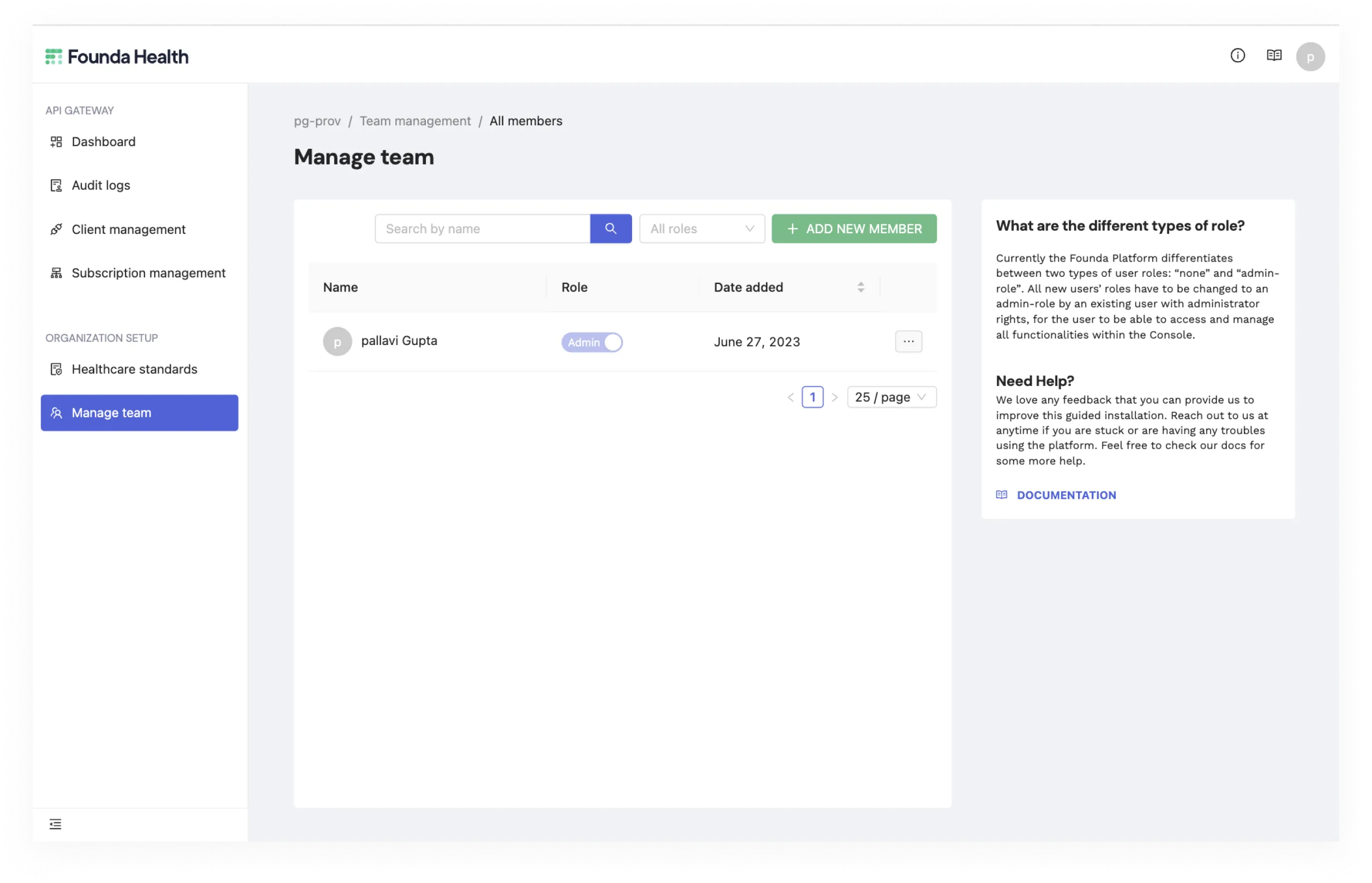 user management