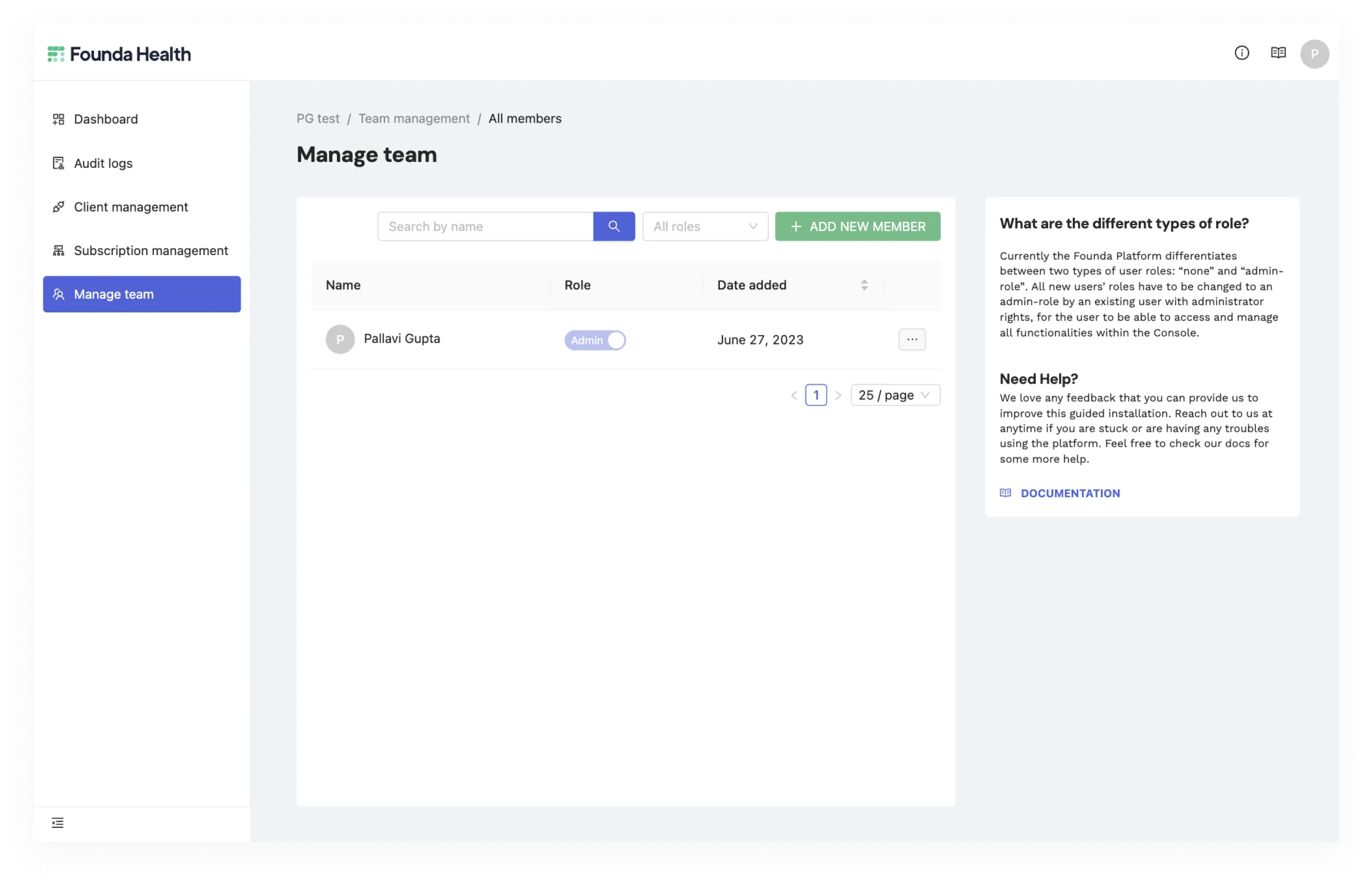 user management