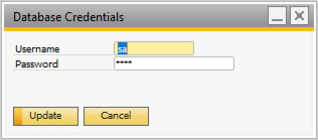 Database Credentials