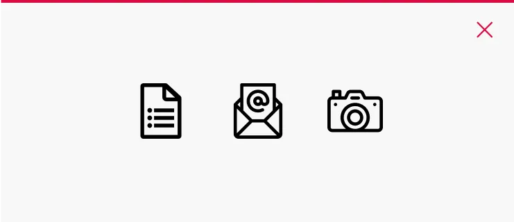 Avoid using icon sets, complex icons and being too literal. Avoid using icon sets, complex icons and being too literal.
