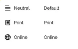 Variants icons