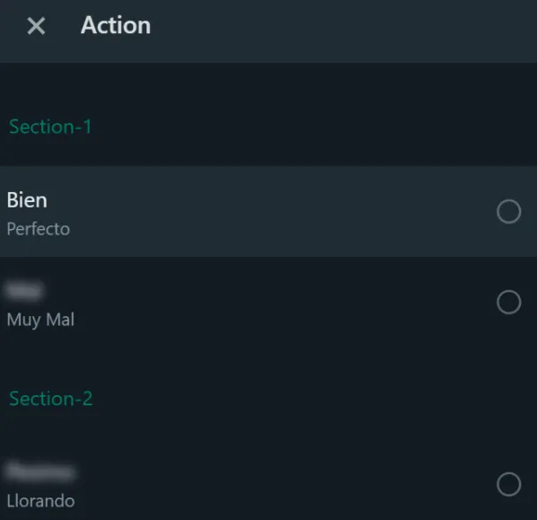 Action preview Action preview