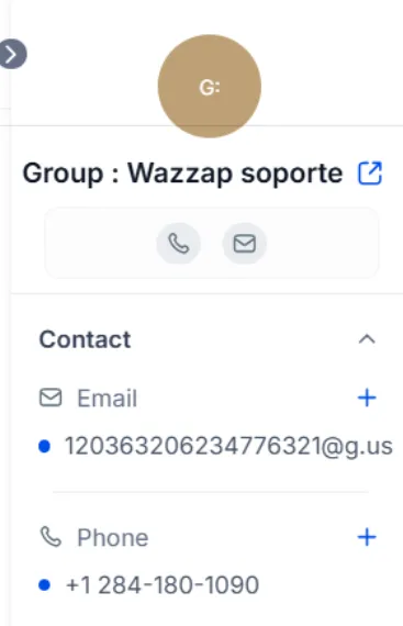 Highlevel CRM group contact preview Highlevel CRM group contact preview