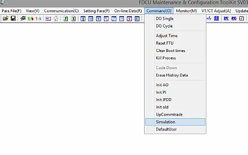 Simulation Menu สำหรับการทดสอบส่งค่า Simulation Menu สำหรับการทดสอบส่งค่า
