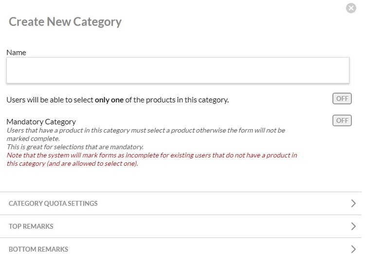 new category